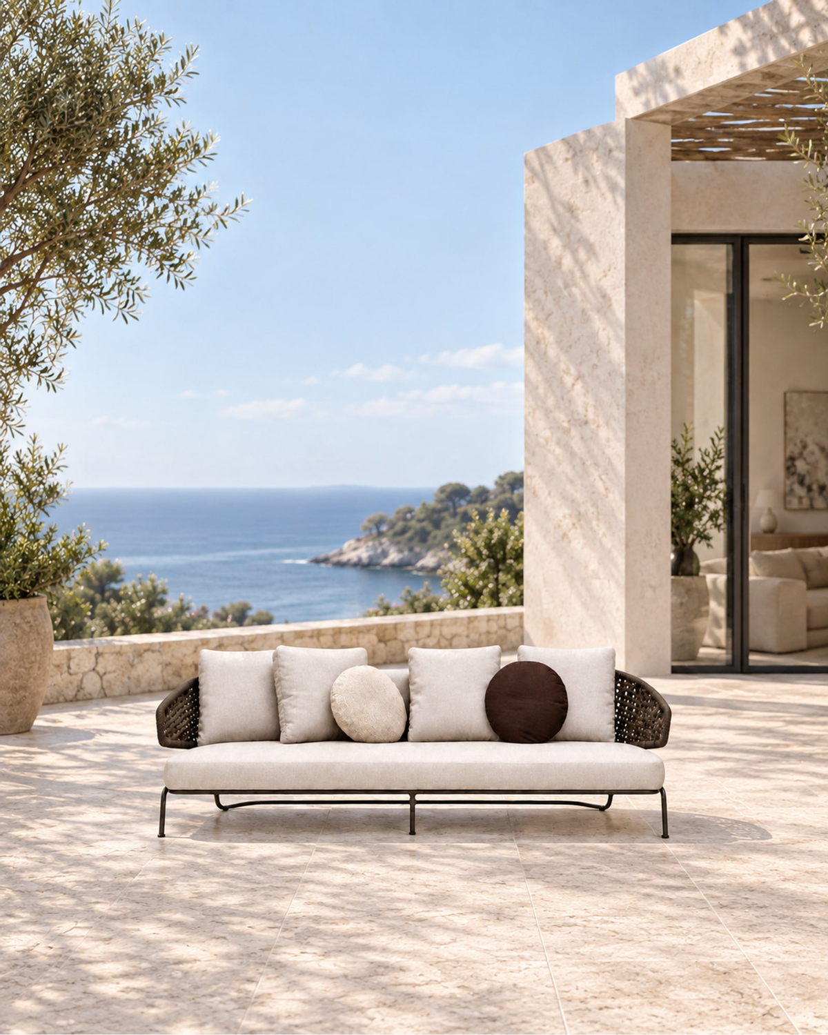 Ischia Sofa in a styled setting