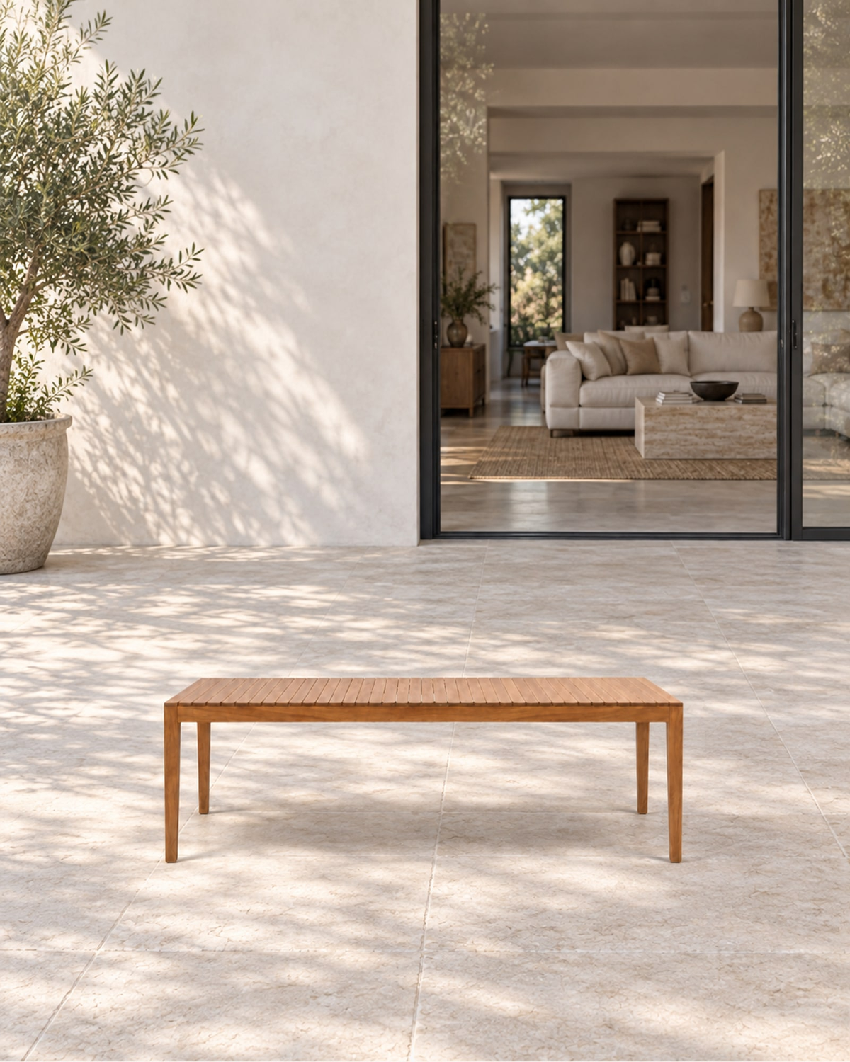 Lecce Dining Table, 280 cm in a styled setting