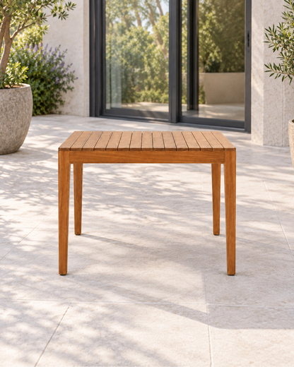 Lecce Dining Table, Square in a styled setting