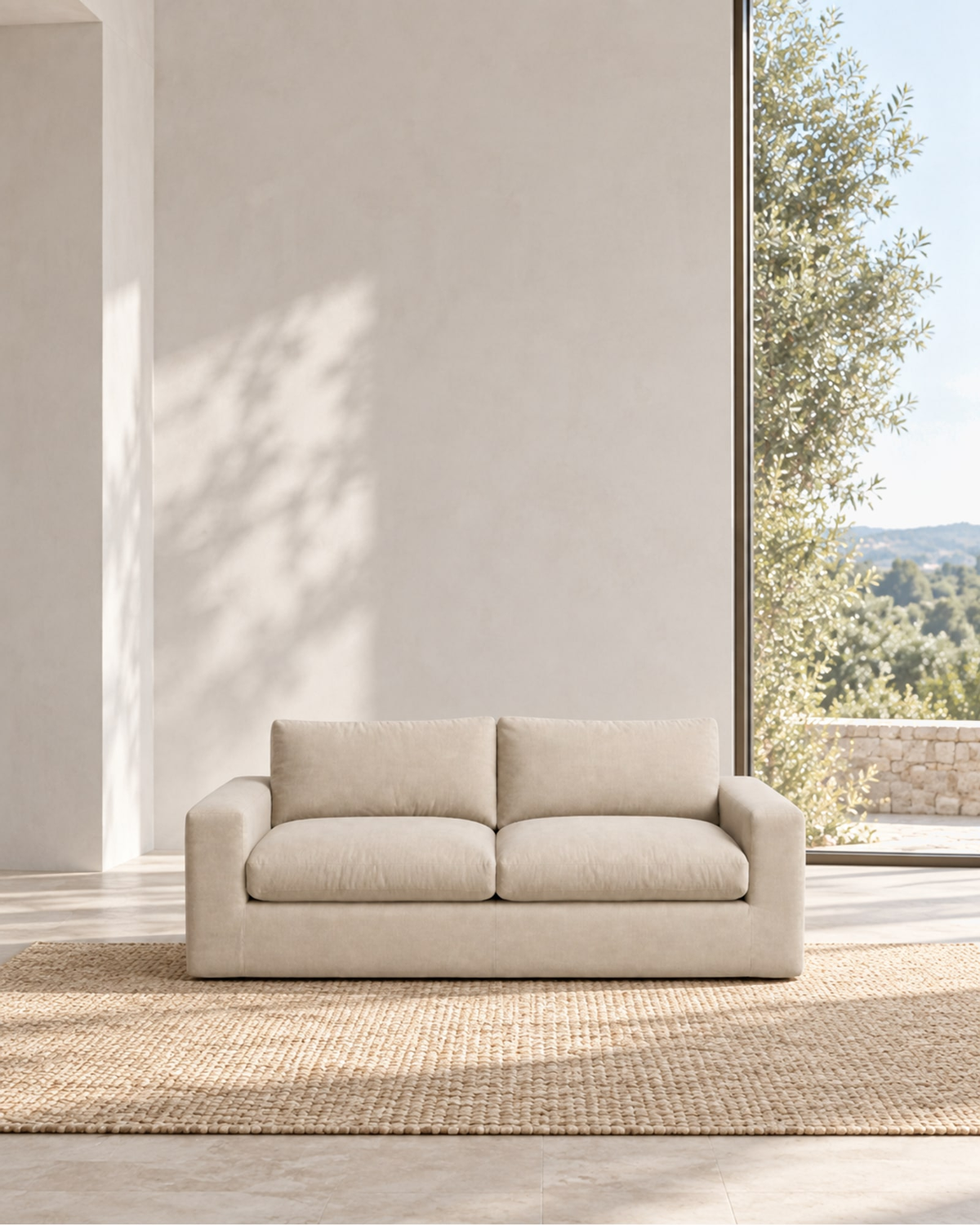 Marin Loveseat in a styled setting