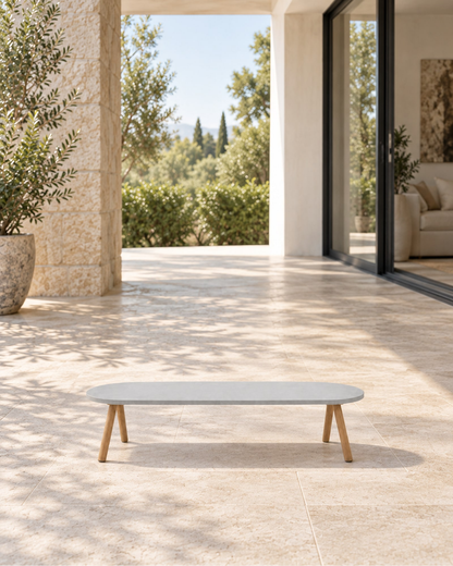 Menorca Coffee Table in a styled setting