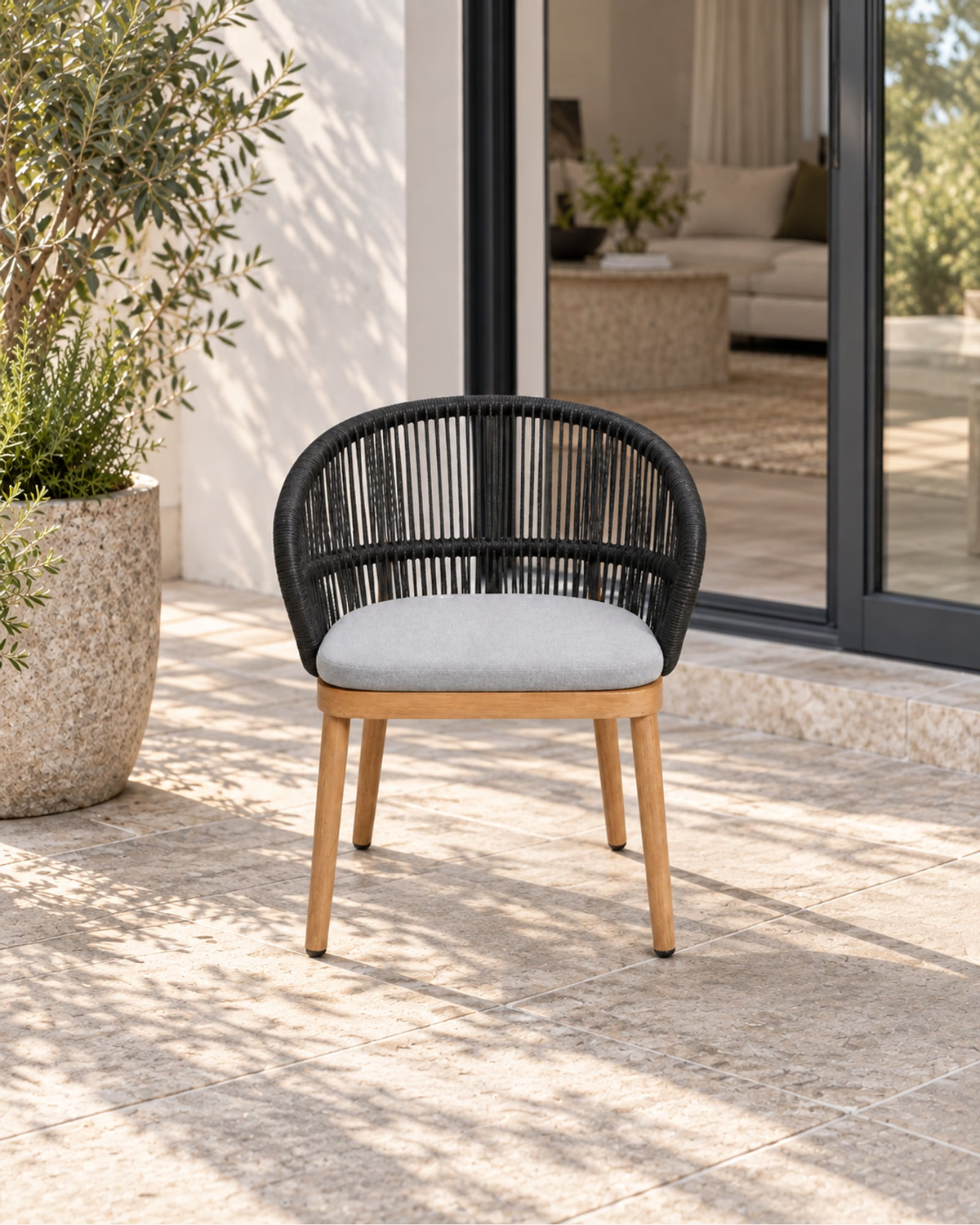 Menorca Dining Chair in a styled setting