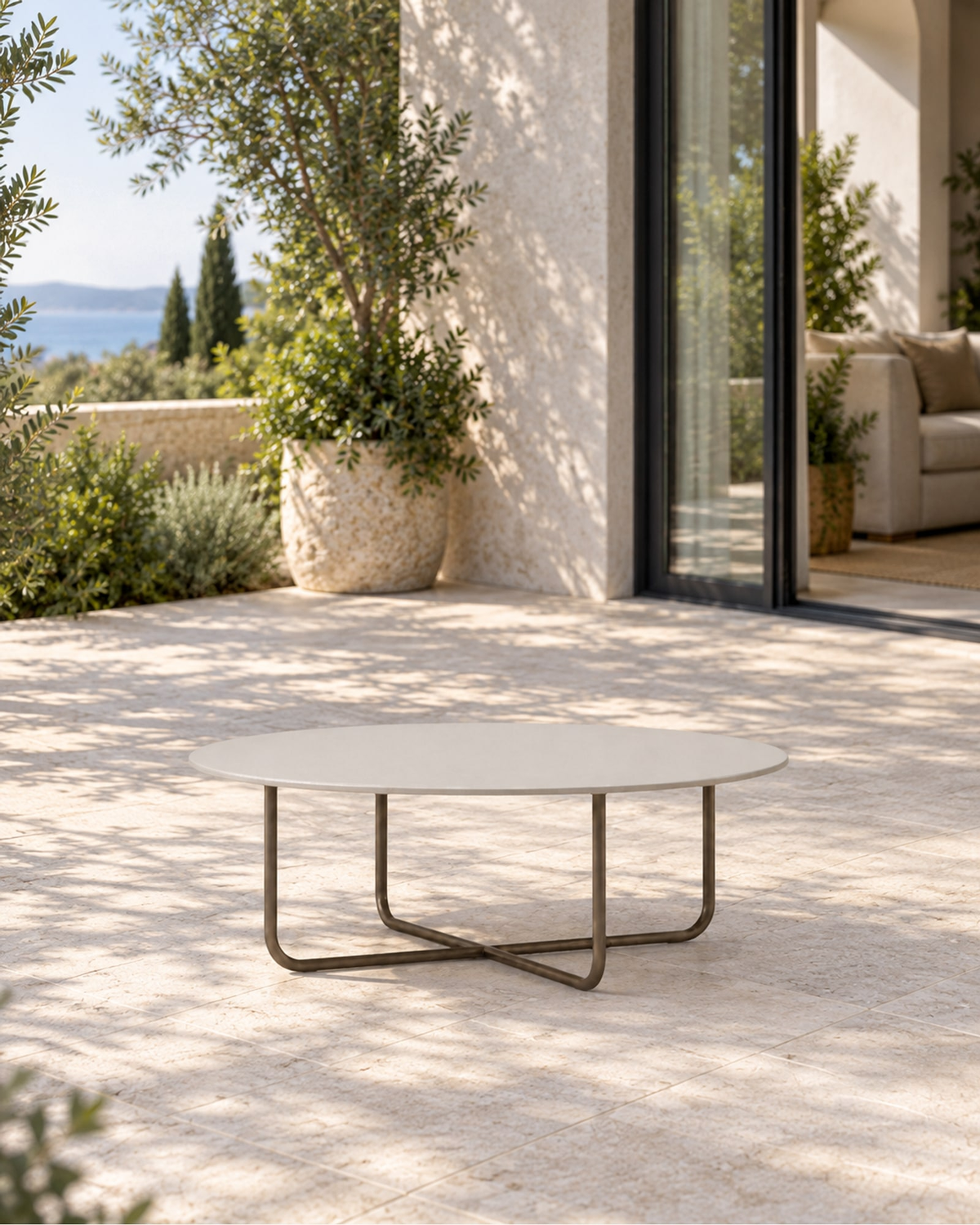 Portofino Coffee Table in a styled setting