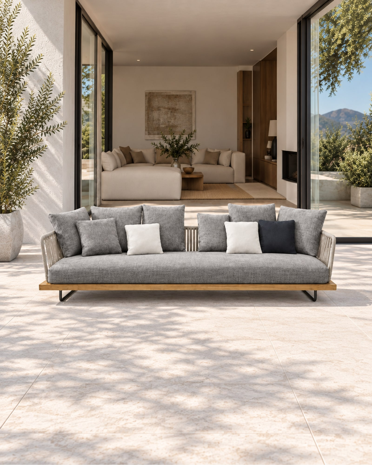 Portofino Sofa, 208 cm in a styled setting