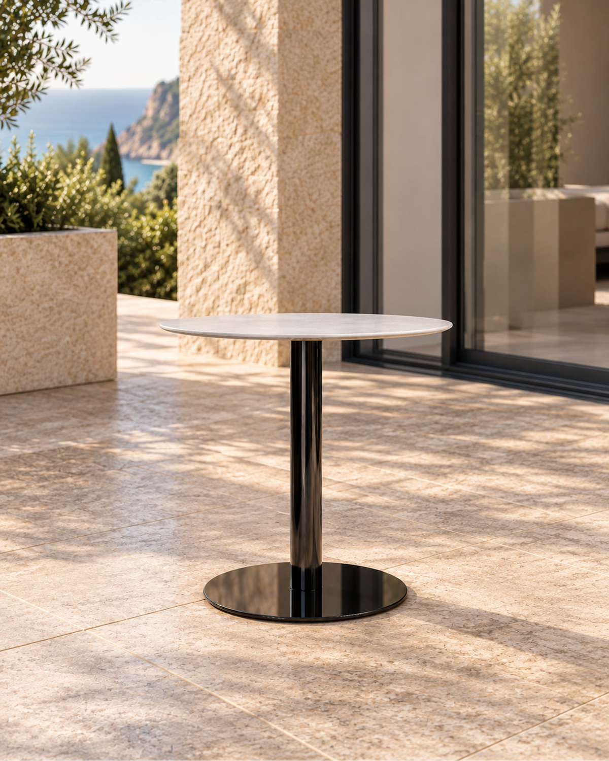 Positano Side Table in a styled setting