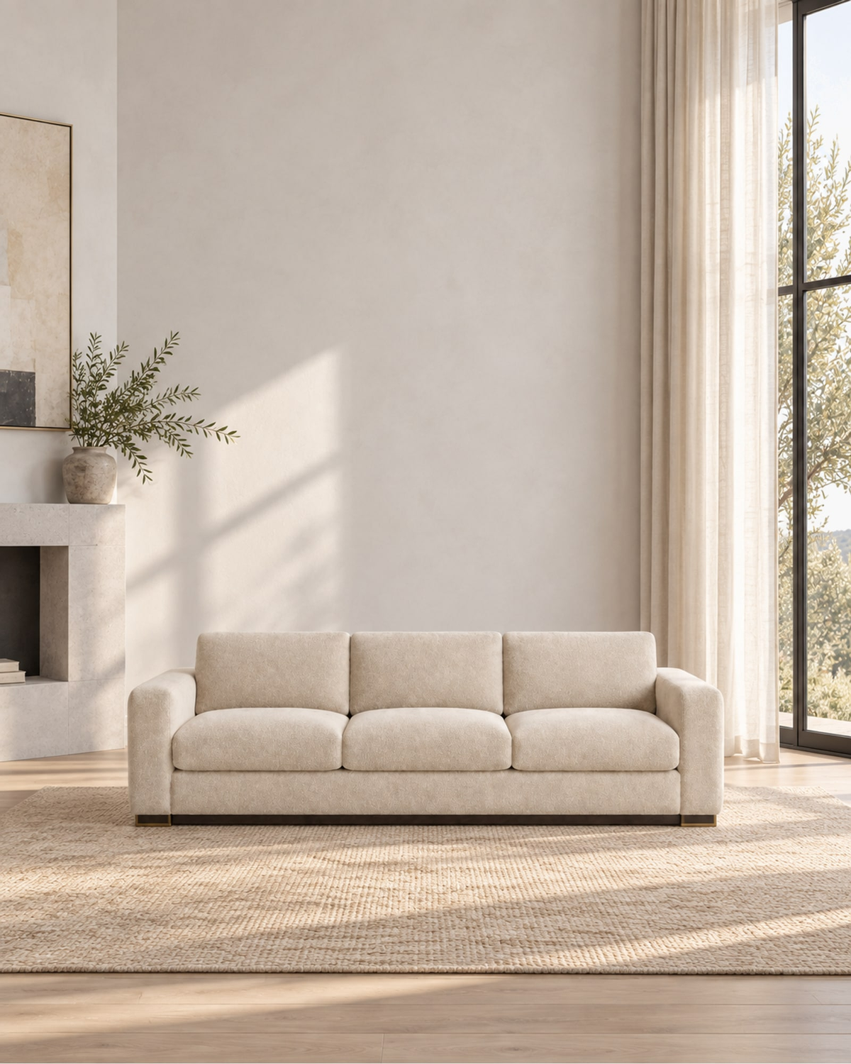 Presidio Sofa in a styled setting