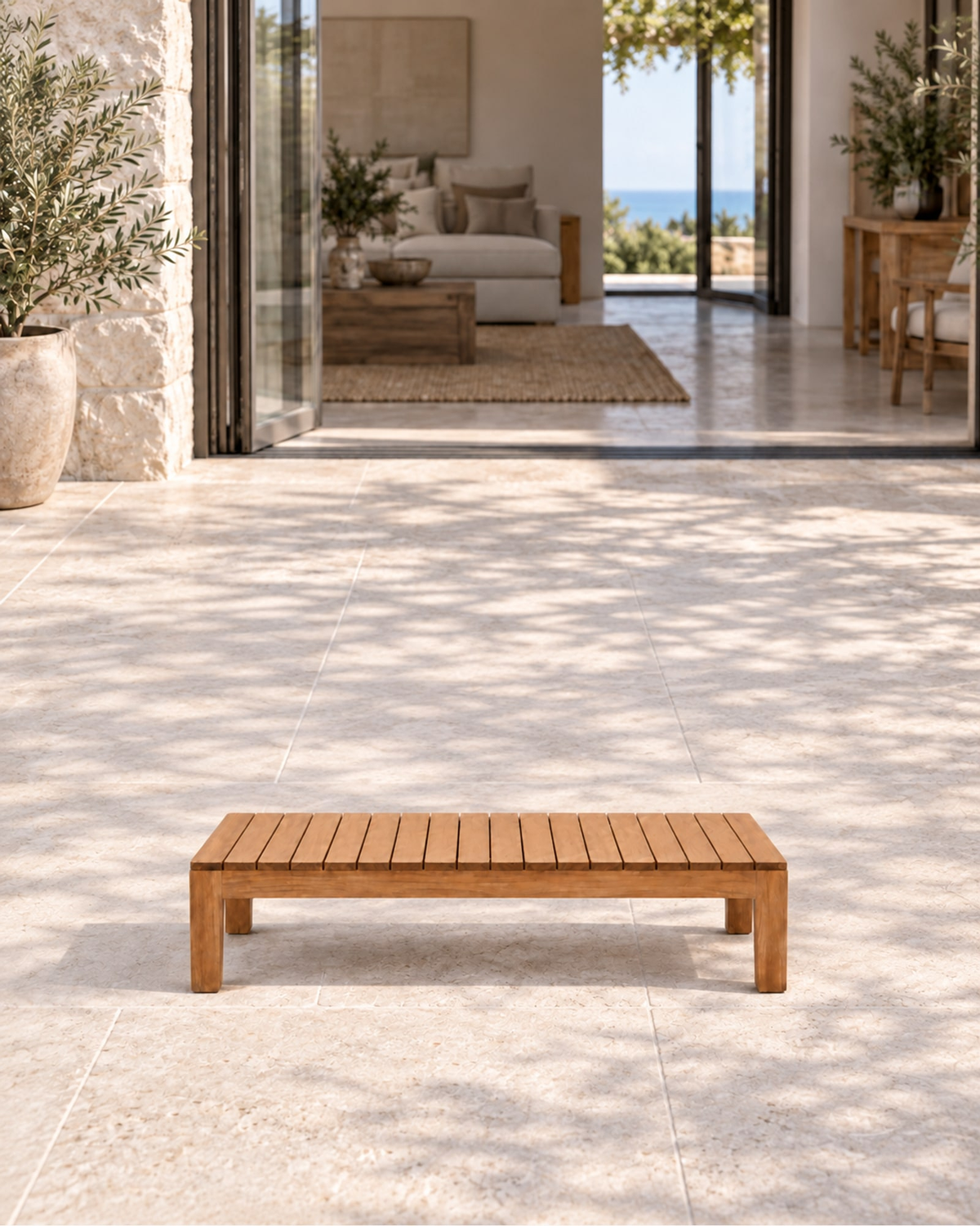 Puglia Coffee Table in a styled setting