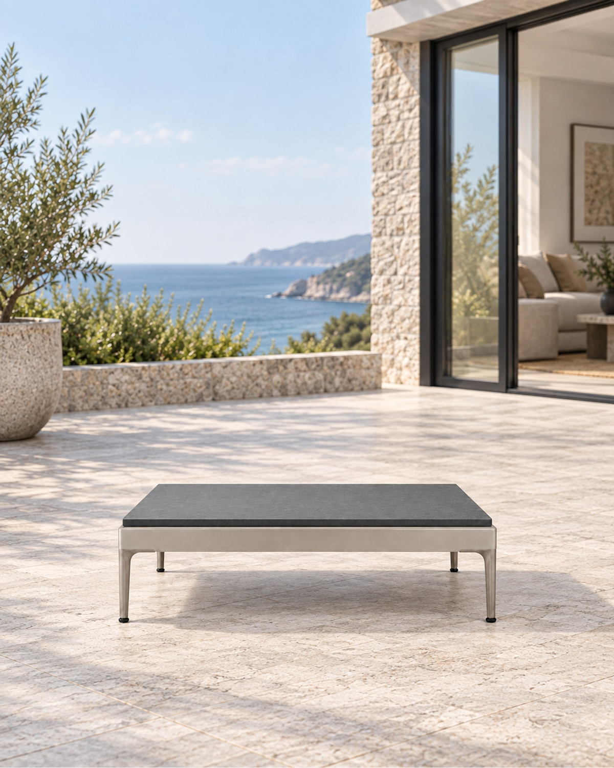 Salina Side Table in a styled setting