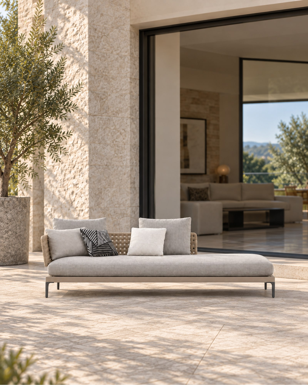 Salina Sofa, Low Back in a styled setting