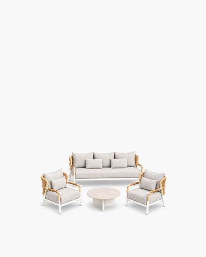 Vela Outdoor Sofa Set in Aluminium