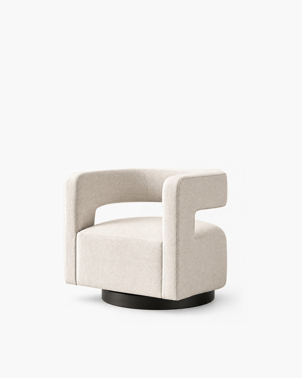 Drew Curved Swivel Chair