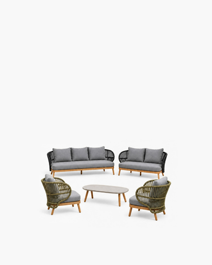 Menorca Outdoor Sofa Set — studio view