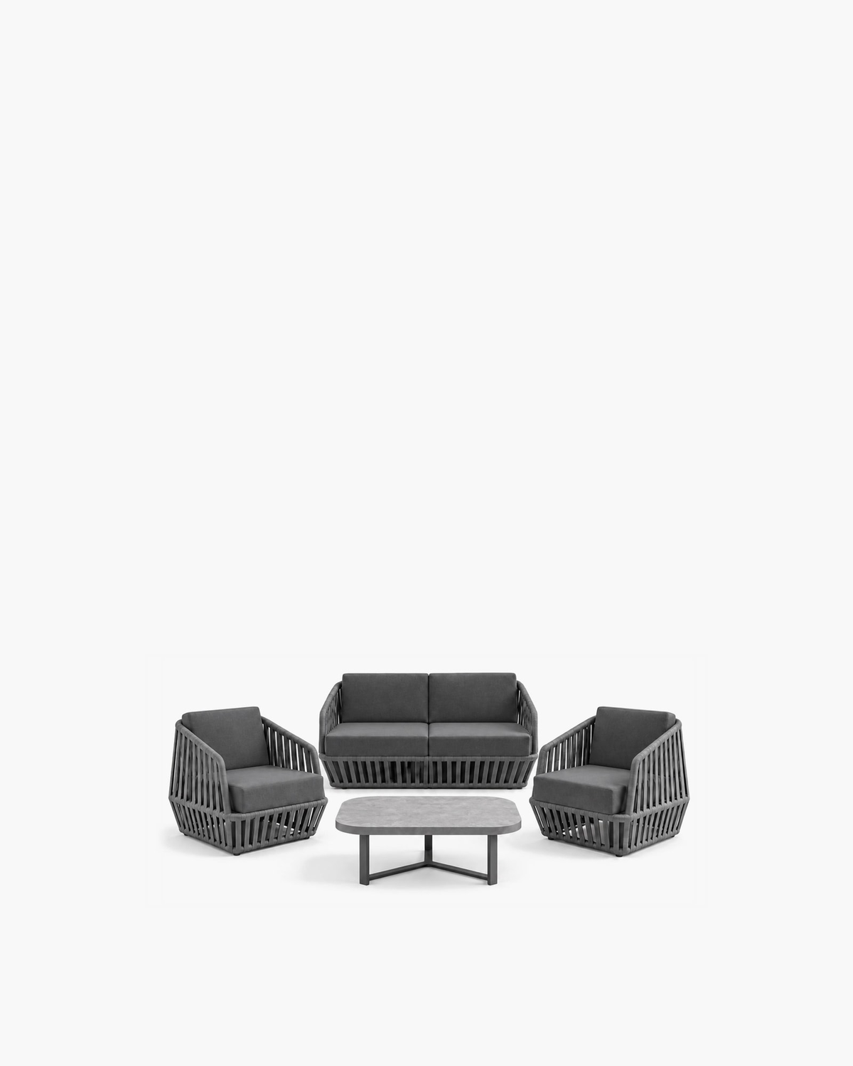 Mykonos Outdoor Sofa Set — studio view