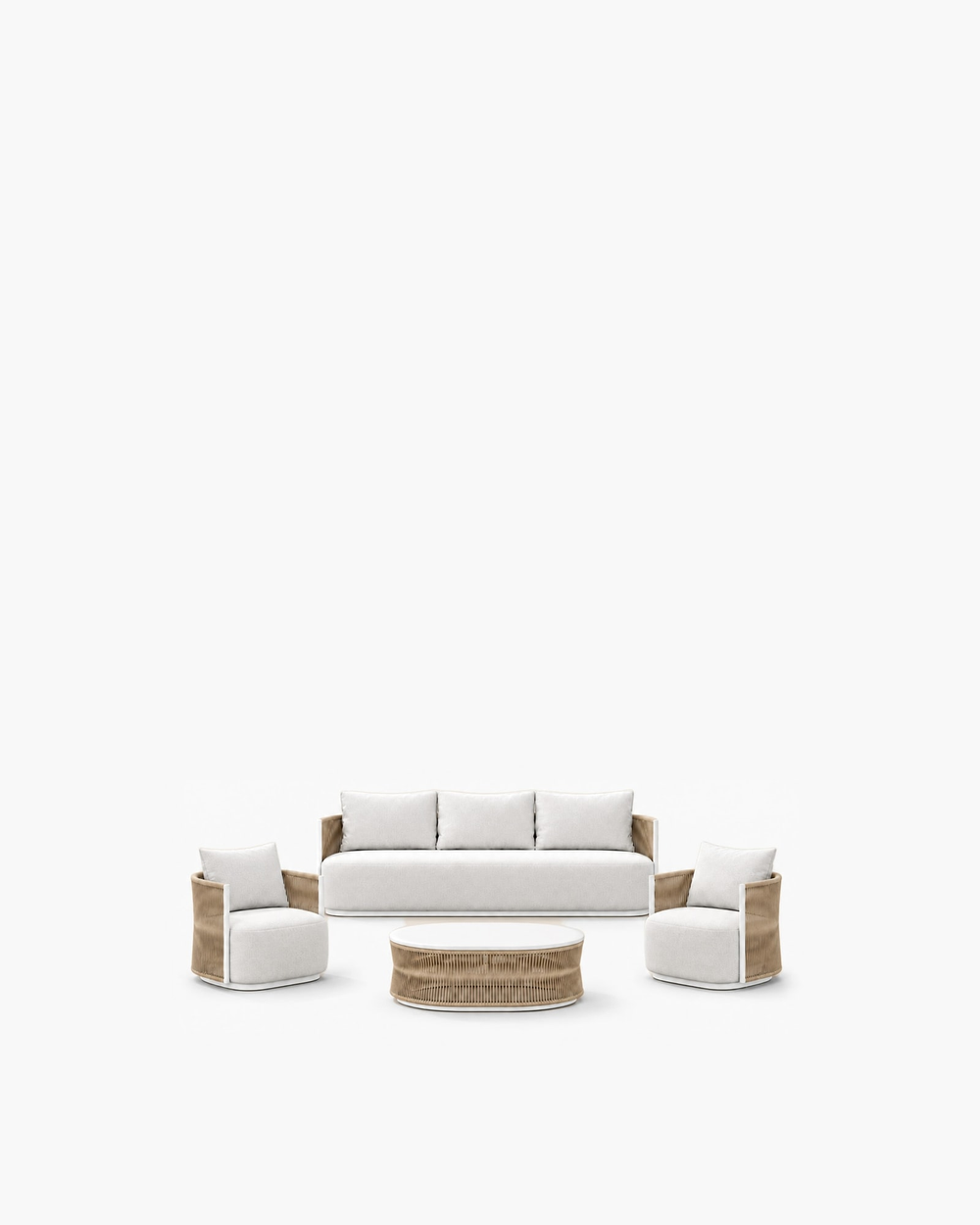 Ripple Outdoor Sofa Set in Aluminium
